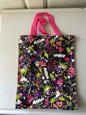 Vintage NWOT Old Navy All Over Ghouls Waterproof Halloween Trick Or Treat Bag
